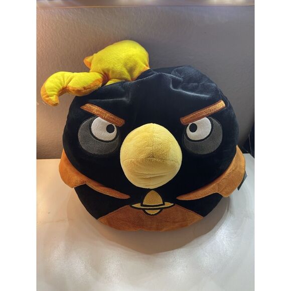 Angry Birds Black The Bomb Plush Doll Toy 18” Stuffed Animal Big - Picture 3 of 5